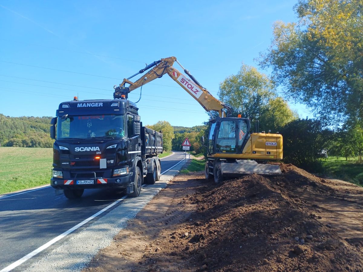 Aushubtransport von Manger Transporte